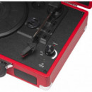 Tocadiscos Denver VPL-120 Rojo Reproducción a 3 Velocidades