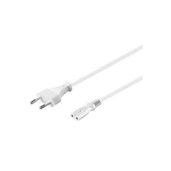 NIMO Cable Alimentacion 1.8MTRS 2X0.5 Tipo 8 Blanco WIR1036