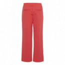 B-YOUNG Pantalones Mujer Pantalones B.young Rizetta Wide Cropped Poinsettia