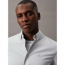 Oxford Stretch Regular Fit Shirt Slate G  CALVIN KLEIN