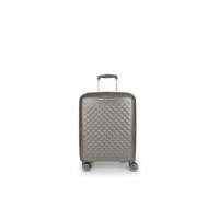 GABOL Maleta Viaje Pequeña con 4 Ruedas Polipropileno Queens Champagne 40X54X22