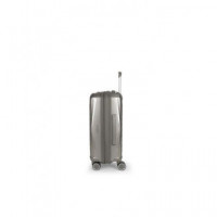 GABOL Maleta Viaje Pequeña con 4 Ruedas Polipropileno Queens Champagne 40X54X22