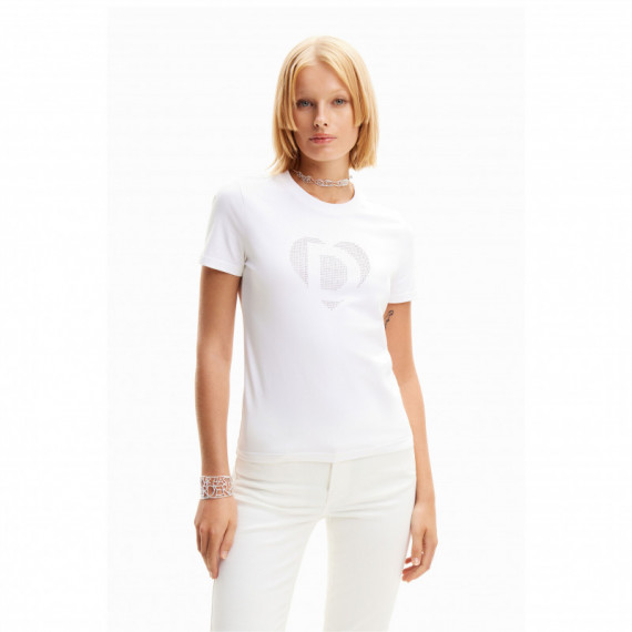 Camiseta blanca desigual discount