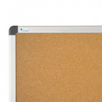 Pizarra de Corcho Natural con Marco de Aluminio 90X120 Cm. Tablón de Anuncios  ROCADA