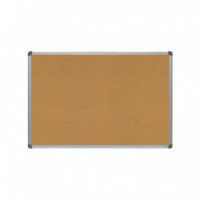 Pizarra de Corcho Natural con Marco de Aluminio 100X150 Cm. Tablón de Anuncios  ROCADA