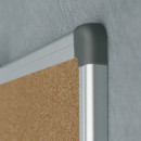 Pizarra de Corcho Natural con Marco de Aluminio 120X180 Cm. Tablón de Anuncios  ROCADA