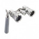 LEVENHUK Broadway 325E Silver Lorgnette Opera Glasses