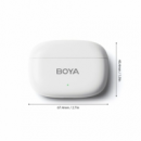 Micrófono Inalámbrico BOYA MINI-13 Conexión Usb-c + Conexión Lightning con Estuche de Carga Blanco (2TX + 2RX)