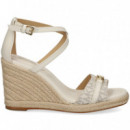 Sandalia con Cuna Esparto Logo Hielo  MICHAEL KORS