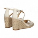 Sandalia con Cuna Esparto Logo Hielo  MICHAEL KORS