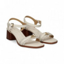 Sandalia con Tacon Esparto Logo Hielo  MICHAEL KORS