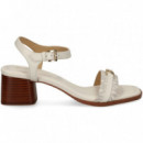 Sandalia con Tacon Esparto Logo Hielo  MICHAEL KORS