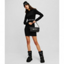 Vestido de Manga Larga Klj Black  KARL LAGERFELD