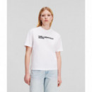 Camiseta con Logotipo de Klj  KARL LAGERFELD