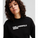 Sudadera con el Logotipo de Klj Black  KARL LAGERFELD
