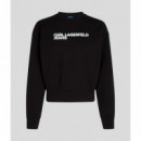 Sudadera con el Logotipo de Klj Black  KARL LAGERFELD
