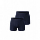Ropa Interior Pack 2 Calzoncillos BREAD & BOXERS  Boxer Brief Micro Modal Navy