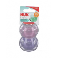 NUK Chupete Silicona Sensitive 0-6 Meses Violeta
