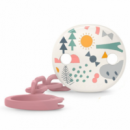 SUAVINEX Broche Pinza Cadenita Ovalada Bosque