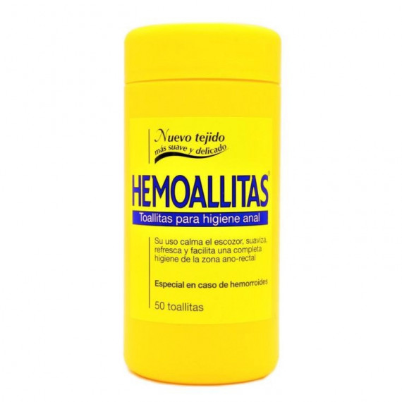 Hemoallitas Toallitas para Higiene Anal 50 Toallitas  HEMOAL