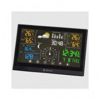 DENVER Estacion Meteorologica WS-650 Pantalla 8" Velocidad del Viento y Sensor Inalam Lluvia,humedad