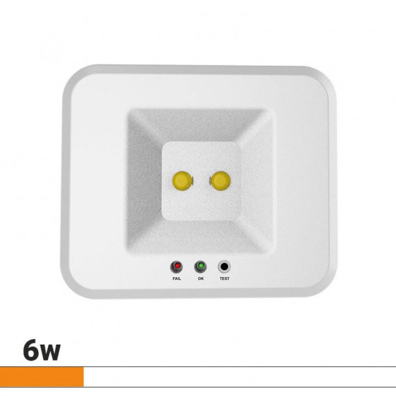 Luz Led Emergencia Superficie AIRMEC 6W 250 Lumens