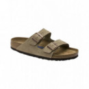 Calzado Sandalias BIRKENSTOCK Arizona Plantilla Blanda ante Taupe