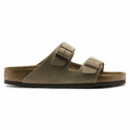 Calzado Sandalias BIRKENSTOCK Arizona Plantilla Blanda ante Taupe