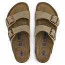 Calzado Sandalias BIRKENSTOCK Arizona Plantilla Blanda ante Taupe