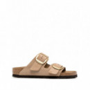 BIRKENSTOCK - Arizona Big Buckle Lenb - Sandcastle - 1024064/SANDCASTLE