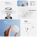 Auriculares BLUETOOTH XIAOMI Redmi Buds 6 Lite Blanco