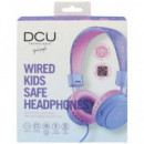 DCU Auricular de Casco Infantil con Cable Rosa/lila 34152535