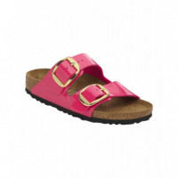 Calzado BIRKENSTOCK Arizona Big Buckle Birko-flor Esmaltado Patent Fuchsia Fusion