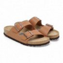 Calzado Sandalias BIRKENSTOCK Arizona Plantilla Blanda Birko-flor Ginger Brown