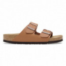Calzado Sandalias BIRKENSTOCK Arizona Plantilla Blanda Birko-flor Ginger Brown