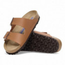 Calzado Sandalias BIRKENSTOCK Arizona Plantilla Blanda Birko-flor Ginger Brown