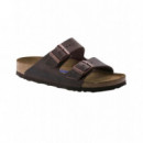 Calzado Sandalias BIRKENSTOCK Arizona Plantilla Blanda Cuero Engrasado Habana