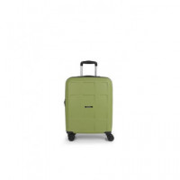 GABOL Trolley Maleta de Mano Pequeño con 4 Ruedas Montreal Verde 54X39X20 Cm