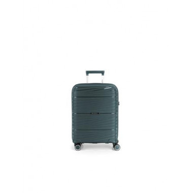 GABOL Trolley Maleta de Mano Pequeño con 4 Ruedas Polipropileno Kiba Verde 54X39X20 Cm