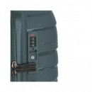 GABOL Maleta Viaje Mediana con 4 Ruedas Polipropileno Kiba Verde 66X44X27 Cm