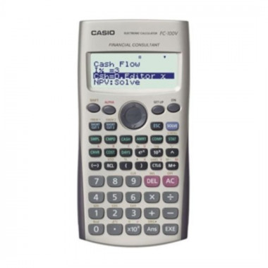 CASIO FC-100V Calculadora Financiera Profesional &ndash; Valor Presente y Futuro, Tasa de Inter&eacute;s, Amortizaci&oacute;n y Estad&iacute;sticas