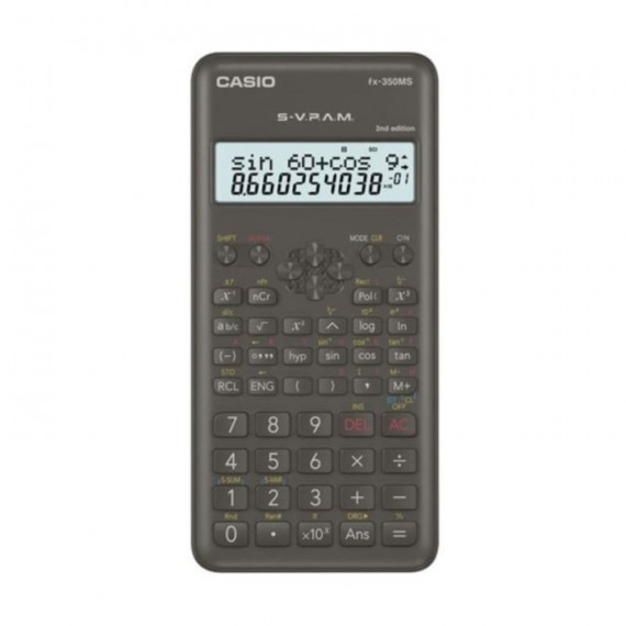 CASIO FX-350MS-2 Calculadora Científica – 240 Funciones, Doble Línea, Pantalla de 2 Líneas, Ideal para Estudiantes