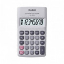 Calculadora Básica CASIO HL-815-WE de 8 Dígitos Portátil y Compacta - Blanco