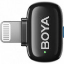 Micrófono Inalámbrico BOYA MINI-15 Conexión Lightning con Estuche de Carga Negro (2TX + 1RX)