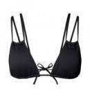 Parte de Arriba de Bikini de Triángulo - Monogram Texture  CALVIN KLEIN