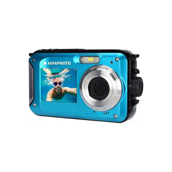 Agfa Camara Digital Compact Cam WP8000 24MPX, Sumergible hasta 3MTRS Azul  AGFAPHOTO