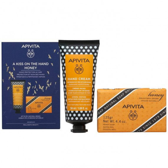 APIVITA PACK CREMA MANOS DE MIEL+ JABON NATURAL
