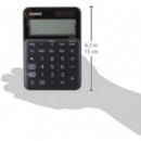 CASIO MS-20UC-BK Calculadora de Escritorio Negra – 12 Dígitos, Impuestos, Pantalla Grande, Diseño Compacto y Elegante