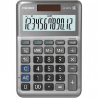 CASIO MS-120FM Calculadora de Escritorio – 12 Dígitos, Cálculo de Márgenes y Costes, Impuestos, Doble Alimentación