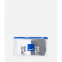 Klj 2PK Socks White/black  KARL LAGERFELD